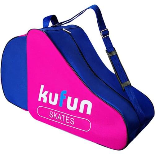 Inline Skate Carry Bag Roller Skates Ice Skates Carrier Bag Case with Shoulder Strap Waterproof Large Capacity Triangle Bag