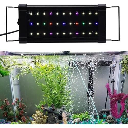 LED Aquarium Light Multi-Color Full Spectrum 30cm Super Slim Fish Tank Aquatic Plant Marine Grow Lighting Lamp