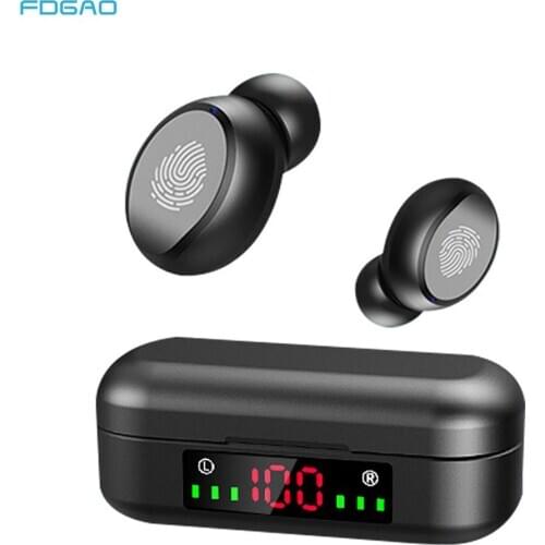 TWS Bluetooth 5.0 Earphones Charging Box Wireless Headphone 9D Stereo Mini Sports Waterproof Earbuds Headsets With Microphone