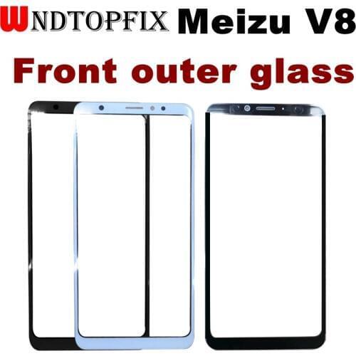 For 5.7" Meizu V8 Outer Glass Lens Front Touchscreen Panel Meizu V8 Front Glass Lens Replacement Parts