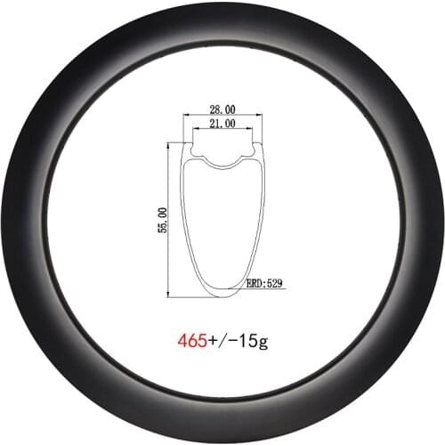 All Road Disc 700C Carbon Rims 55mm Deep Clincher Tubeless Hook 28mm Wide Gravel Bicycle Hoop 700 20H 21H 24H 28H 32H UD 3K 12K