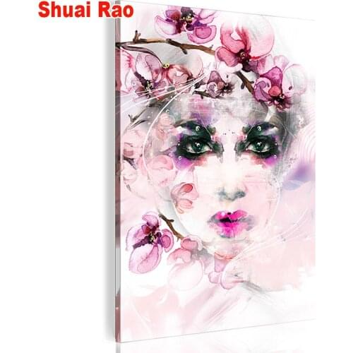 2020 new,5d diamant square diamond painting Sexy Girl painting wall decoration pink girl diamond embroidery full round drill