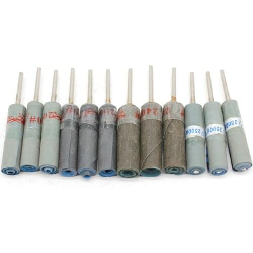 30pcs Mixed Sanding Bands Sandpaper Grinding Wheels Head 2.35mm Shank Electric Drill Abrasive Rotary Tools