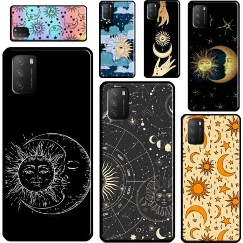Sun Moons Star Astrological Celestial For Xiaomi Mi Note 10 Lite Mi 11 Ultra 9T 10T Pro A3 Phone Case For POCO F3 F2 M3 X3 Pro