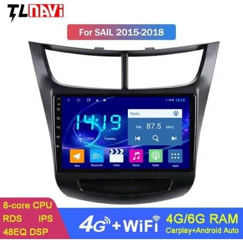 4G+64G 9 inch IPS Android 9.0 car multimedia for Chevrolet Sail 2015-2018 car gps radio navigation