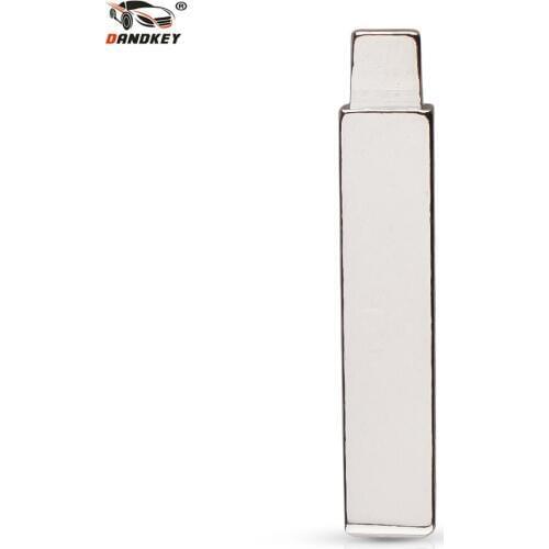 Dandkey 10pcs 99# Replacement Flip Remote Key Blade Car Blank For Citroen For Peugeot 508 2008 3008 HU83 Key With Groove Blade