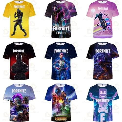 Fortnite T-shirt Men and Women Sudaderas Victory Royale Battle Game 3D Tshirt Children Kids Hero Tops Girls Boys Clothing