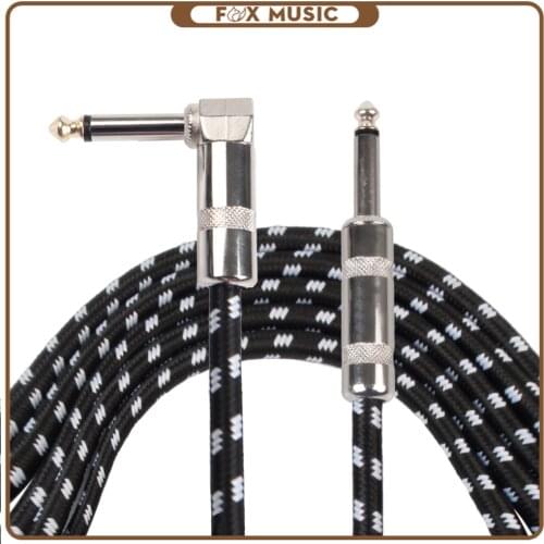 6M Cable Noiseless Winding Cable Electric Guitar Line Bass Line Musical Instrument Cable Line Copper For Guitar Connection