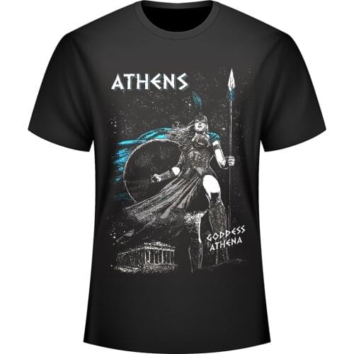 Fashion Design Ancient Greek Goddess Athena Image Mens T-Shirt. Summer Cotton Short Sleeve O-Neck Unisex T Shirt New S-3XL