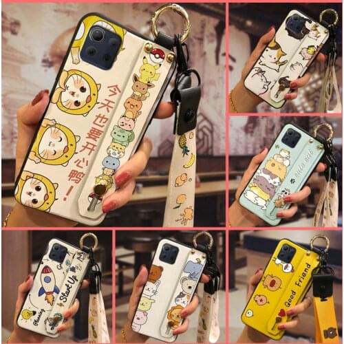 Fashion Design Cartoon Phone Case For LG K92 5G/Q92 Kickstand Soft Case Back Cover Anti-knock Cute