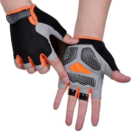 HOT Cycling Anti-slip Anti-sweat Men Women Half Finger Gloves Breathable Anti-shock Outdoor Sports Gel Gloves Bike Bicycle Glove