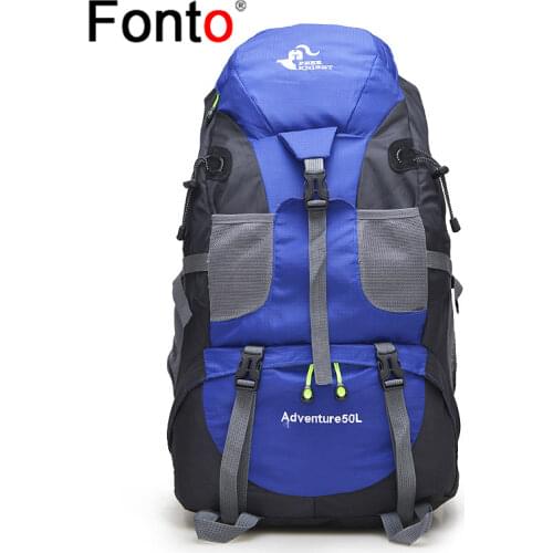 50L Large Capacity Backpack Outdoor Sports Mountaineering Bag Student Schoolbag Gift Bag