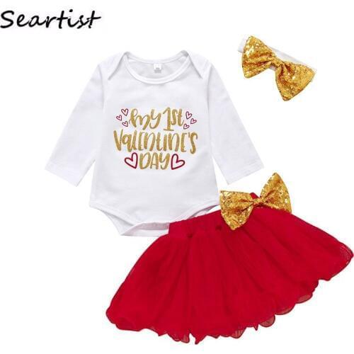 Seartist 1st 2nd Birthday Baptism Dress Clothing Set Baby Girl Birthday Dress Girls Christening Tutu Dresses Bodysuit 40