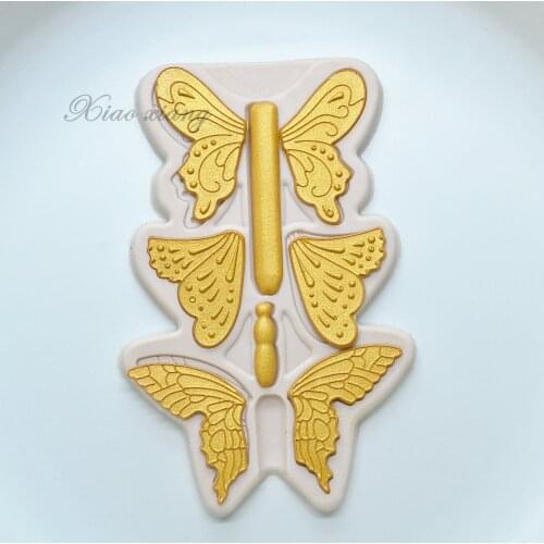 DIY Butterfly Silicone Fondant Molds For Baking Butterfly Lace Cup Kitchen Accessories Sugarcraft Pastry Cake Decorating Tools