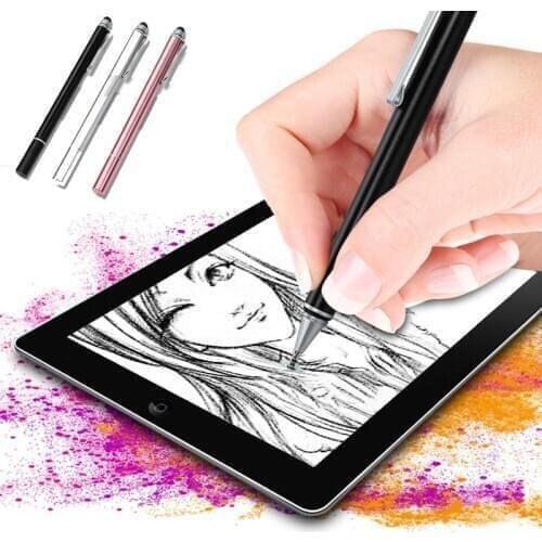 24 Pcs Universal Stylus Pen for Smartphone Tablet 2 in 1 Capacitive Screen Pencil Android Mobile Drawing Touch Pen Wholesale X2