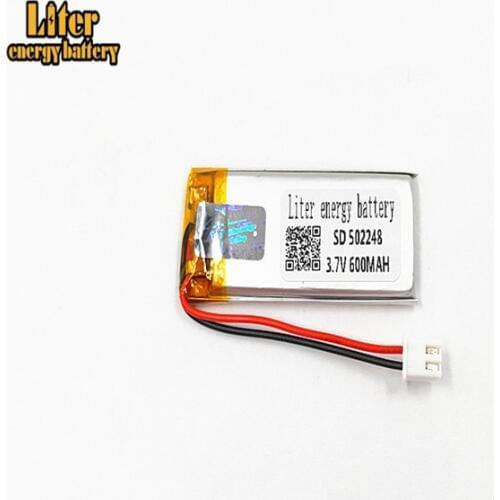 XHR-2P 2.54 3.7V 600mAh 502248 482249 polymer lithium battery Bluetooth wireless speaker learning machine