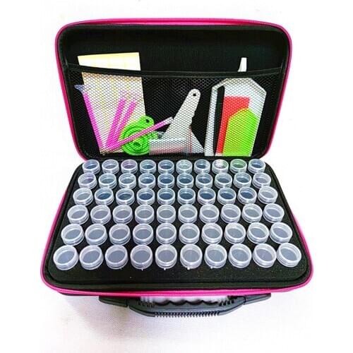 With Tools Diamond Painting Storage Box 30/60 Bottles Diamond Painting Accessories Tools Bead Mosaic Storage Container Bag