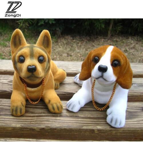 ZD Car Styling Dog Decoration for kia Ceed Cerato Suzuki grand vitara Citroen xsara picasso C3 Subaru Saab Lada Vesta Kalina