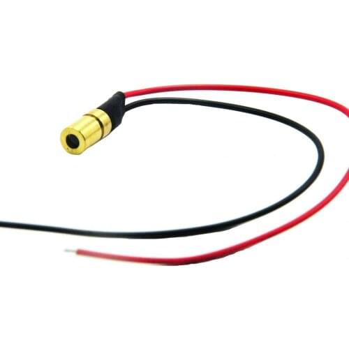 1pc Mini 635nm 3mW Dot 3VDC Orange-Red Laser Diode Focusable Laser Module Brass