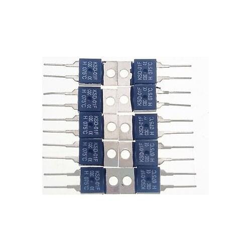 10PCS KSD-01F NO 75 Celsius TO-220 Temperature Switch Controllor Thermostat 250V