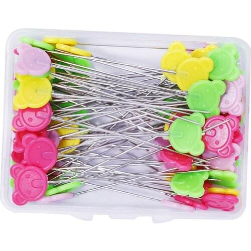 100/50Pcs Dressmaking Pins Embroidery Patchwork Pins Accessories Tools Sewing Needle DIY Sewing Accessories Stainless Steel