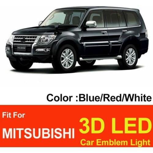 3D LED Light Rear Boot Badge Trunk Emblem Auto Accessory Lamp for 10 Lancer LIONCEL- 04 Zinger ASX CUV GALANT-09 Decoration