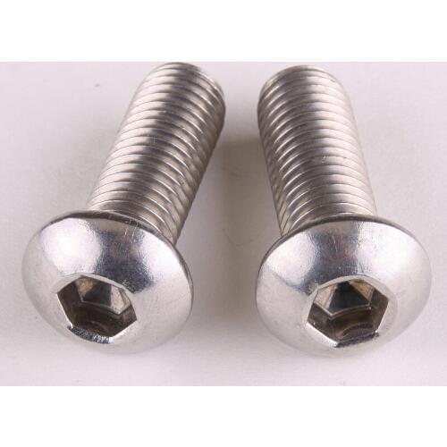 50PCS 304 Stainless Steel Hex Head Screws Mushroom Head Pan Head Screws Semicircle M3 * 5mm DIN7380