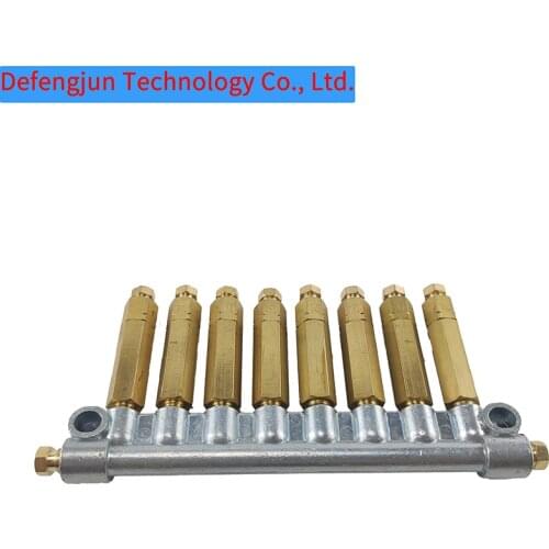 8 way Adjustable Oil Distributor Sub Block Seperator Valve Divider Machine Tool Accessories For Centralized Lubrication