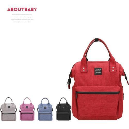 Aboutbaby Mummy Bag Mum Diaper Backpack Mother Maternity Nappy Bag Wetbag Black Gray Backpack Baby Bags Organizer for Baby Stuff