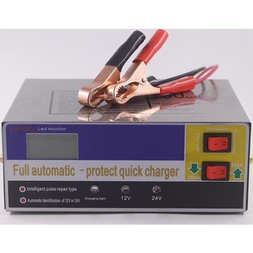 LumiParty Automatic Battery Charger 110V 220V To 12V 24V Intelligent Pulse Repair Type Charging Battery charger 100AH r30