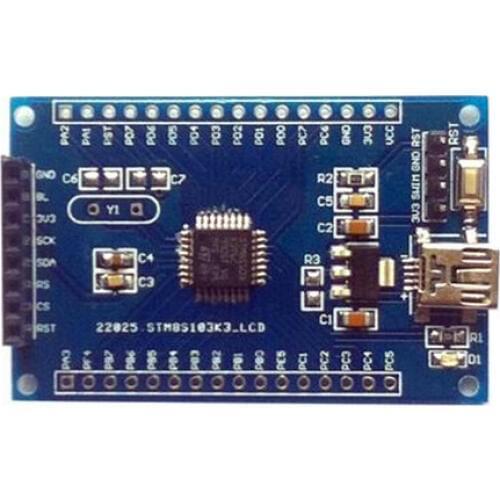 Free Shipping!! STM8S103K3T6 core board / development board / LCD with SPI Interface /Electronic Component
