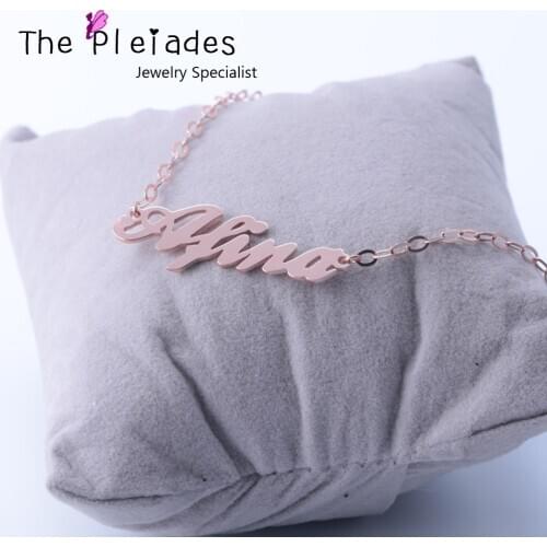 Sterling Silver Bracelet Customized Special Chain Name Bracelet Women Jewelry