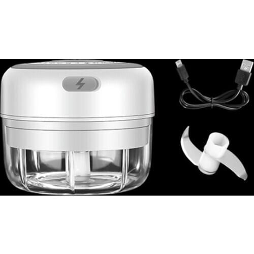 Garlic Pounder ABS Material Vegetable Chopper Garlic Masher USB Grinder Meat Mini Kitchen Wireless Sturdy USB Charging ELecrtric