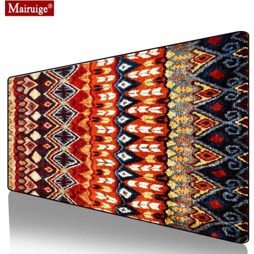 Bohemian Colorful Persian Rug Mouse Pad XXL Gamer Desk Mat Large Keyboard Pad Gaming MousePad 90x40cm for Laptop Table Pads
