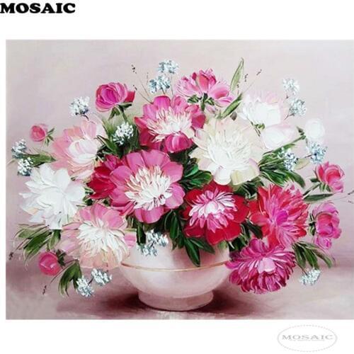 DIY 5D Diamond Painting,Peony Pattern,Europe Home Decor,Full,square,Diamond Embroidery,Flowers Series,Weeding Gifts