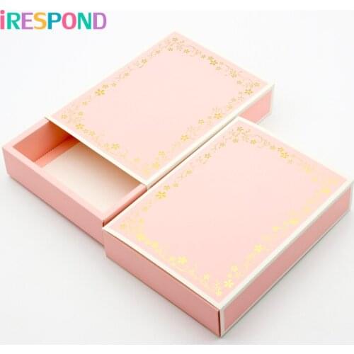 40PCS Paper Drawer Box Flowers Candy Packing Box Party Favors Cookies Snacks Wedding Gift Packaging Delicate Drawer Display