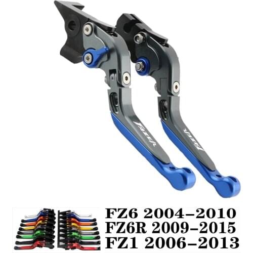 For YAMAHA FAZER FZ6 2004-2010 FZ6R 2009-2015 FZ1 2006-2013 CNC Motorcycle Adjustable Brake Clutch Lever Levers Folding