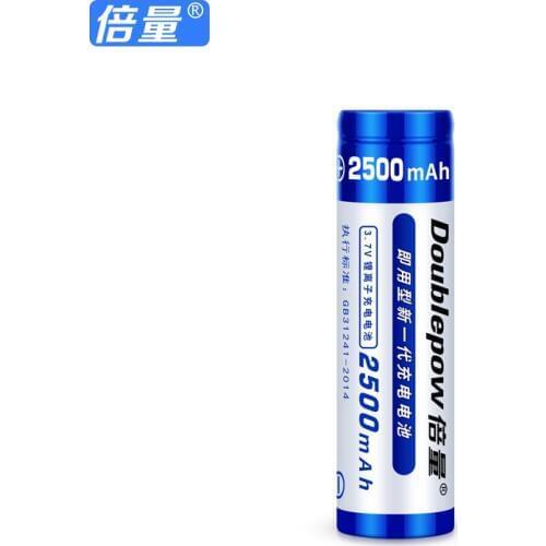 Doublepow original lithium battery 2500 mAh Rechargeable batteries 3.7V 18650 Electronic special batteries, High capacity