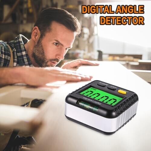 Electronic Digital Angle Protractor Magnetic Inclinometer Level Box Gauge Angle Meter Finder Base Measuring Tools