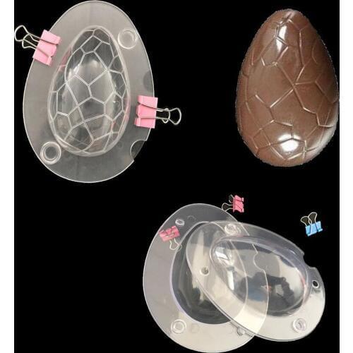 2pcs/set Dinosaur Easter Egg Chocolate Mold 3D Sugarcraft Baking Cookie Biscuit Mould DIY Fondant Cake Decorating Tools