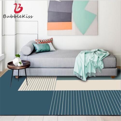 Bubble Kiss Nordic Style Geometric Dark Green Blue Carpets For Living Room Crystal Velvet Bedroom Decor Area Rugs Kids Room Mat