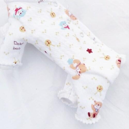 Cotton Dog Pajamas Jumpsuit Spring Autumn Dog Clothes Protect Stomach Dog Costume Yorkshire Pomeranian Poodle Schnauzer Clothing