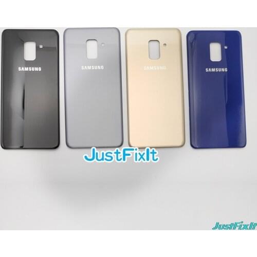 Battery Cover For SAMSUNG Galaxy A8 2018 A530 A530F SM-A530F SM-A530DS Back Battery Cover Door Rear Glass Housing Case Replace