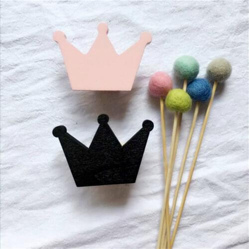 Cute Crown wooden hook hangers for kids room wall decorate ECO hanger hook for kids present 3 Colors INS style