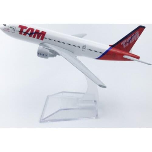1: 400 Aircraft Model Alloy Aircraft Plane Model Brazil Tam Boeing 777 Toys Airplane Airliner Kid Gifts Collectible