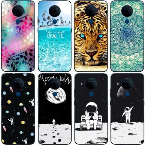 Fashion Soft silicone TPU Back Cover For Nokia 1.4 Phone Funda Case For Nokia 5.4 Cute Cartoon Case