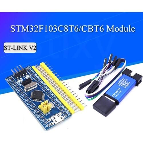 STM32F103C8T6 ARM STM32 Minimum System Development Board Module For Arduino DIY Kit ST-Link V2 Mini STM8 Simulator Download
