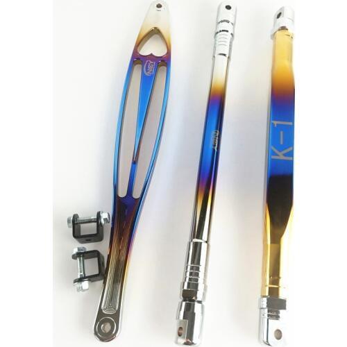 Motorcycle Scooter Frame Reinforce Strength Rod Cnc Adjustable For Yamaha Honda Scooter Rsz Jog Bws Cygnus Racing Modify