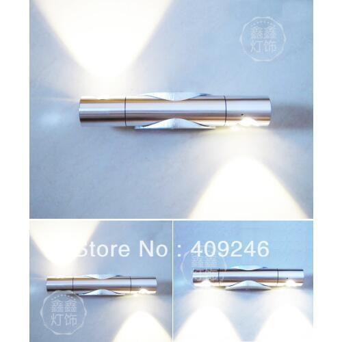 2X3W 6W Ceiling Spot Lighting INDOOR LED Aisle PARTY WALL Lamp HALL PORCH Lobby AC110V 220V AC85-265V Silver Base Bedroom Bedsid