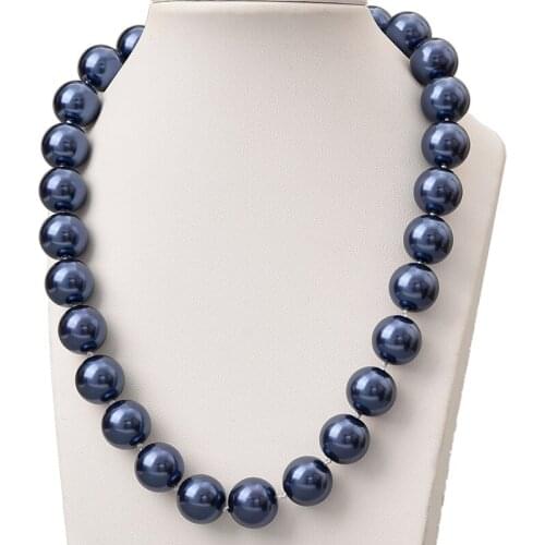 Charm Multicolor Pearls Beads 14mm Size For Imitation Pearls Necklace Jewelry Accessories Fashion Style 18inch H817